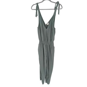 A New Day Linen Blend Jumpsuit Crop Leg